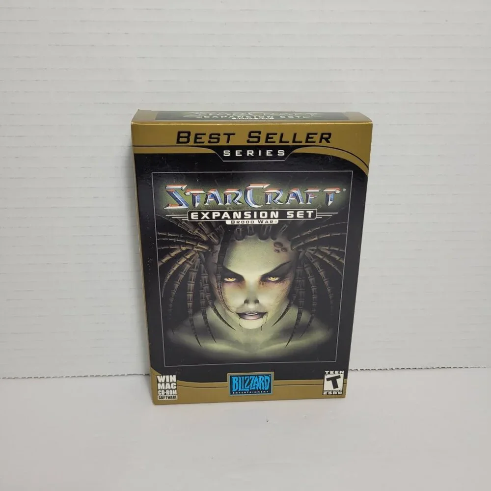 Star Craft Expansion Set Brood War Win Mac PC Cd-Rom Big Box New Sealed